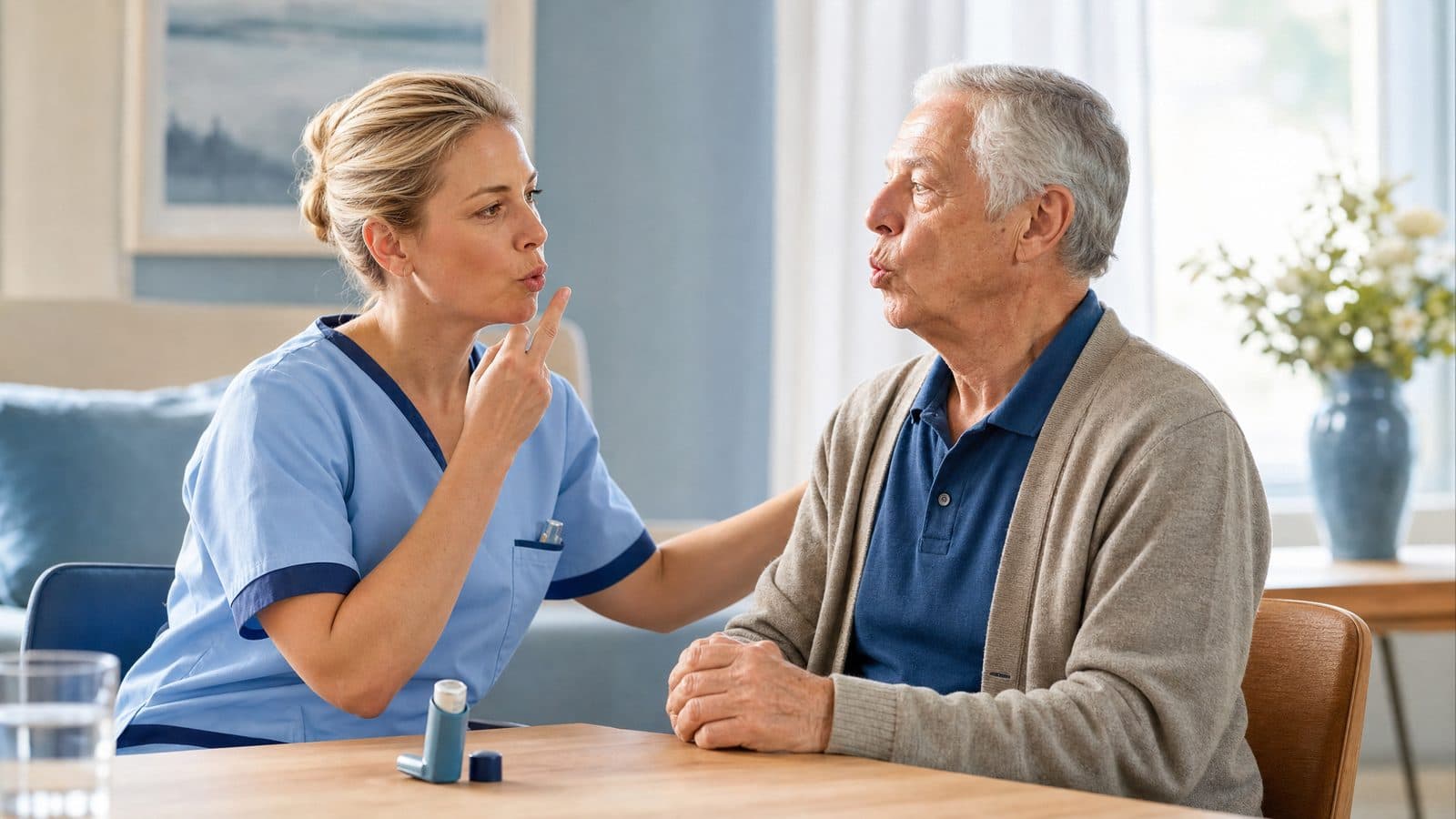 Pflegesituation zum Thema COPD im Pflegeexamen