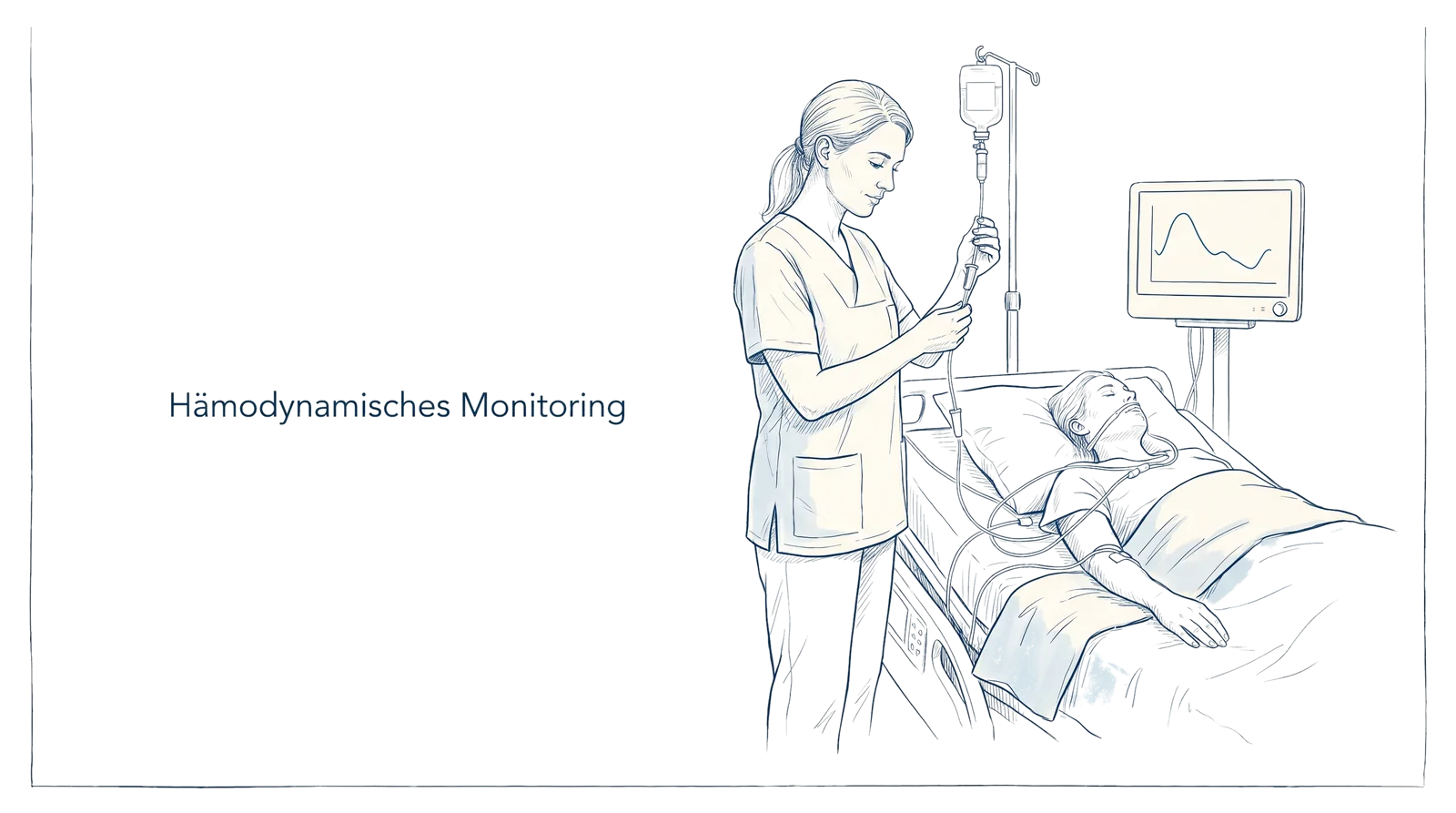 Illustration zum Thema Hämodynamisches Monitoring: Grundlagen für die Intensivpflege, Fachbeitrag aus dem Bereich Intensivpflege der Wissensakademie des Refresher Zentrums