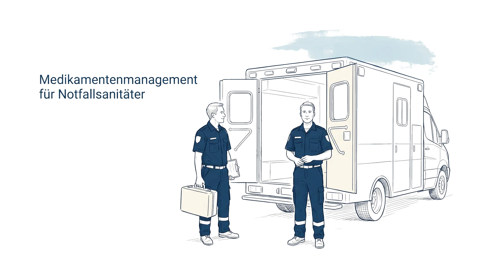 Illustration zum Thema Medikamentenmanagement für Notfallsanitäter: Sicherheit durch System, Fachbeitrag aus dem Bereich Rettungsdienst der Wissensakademie des Refresher Zentrums